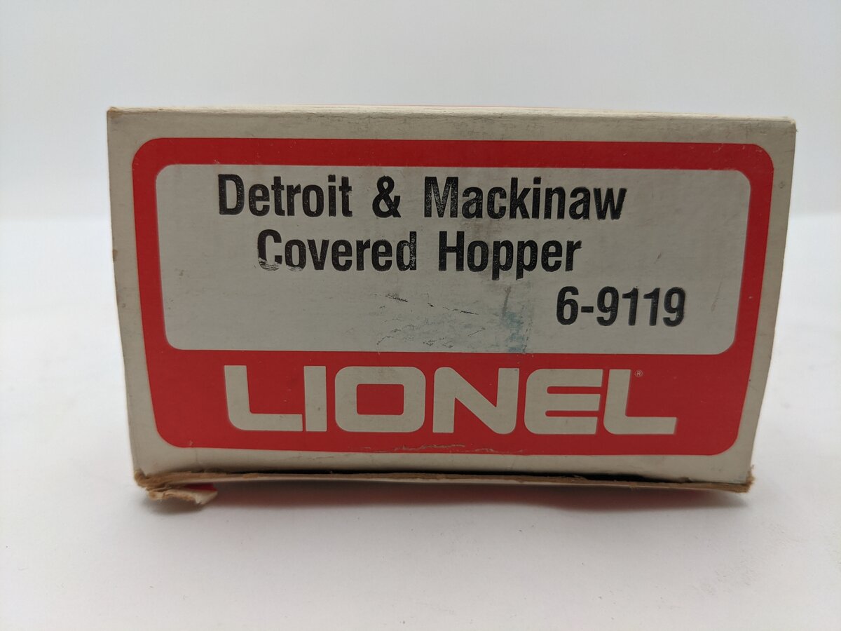 Lionel 6-9119 O Gauge Detroit & Mackinac Covered Hopper EX/Box