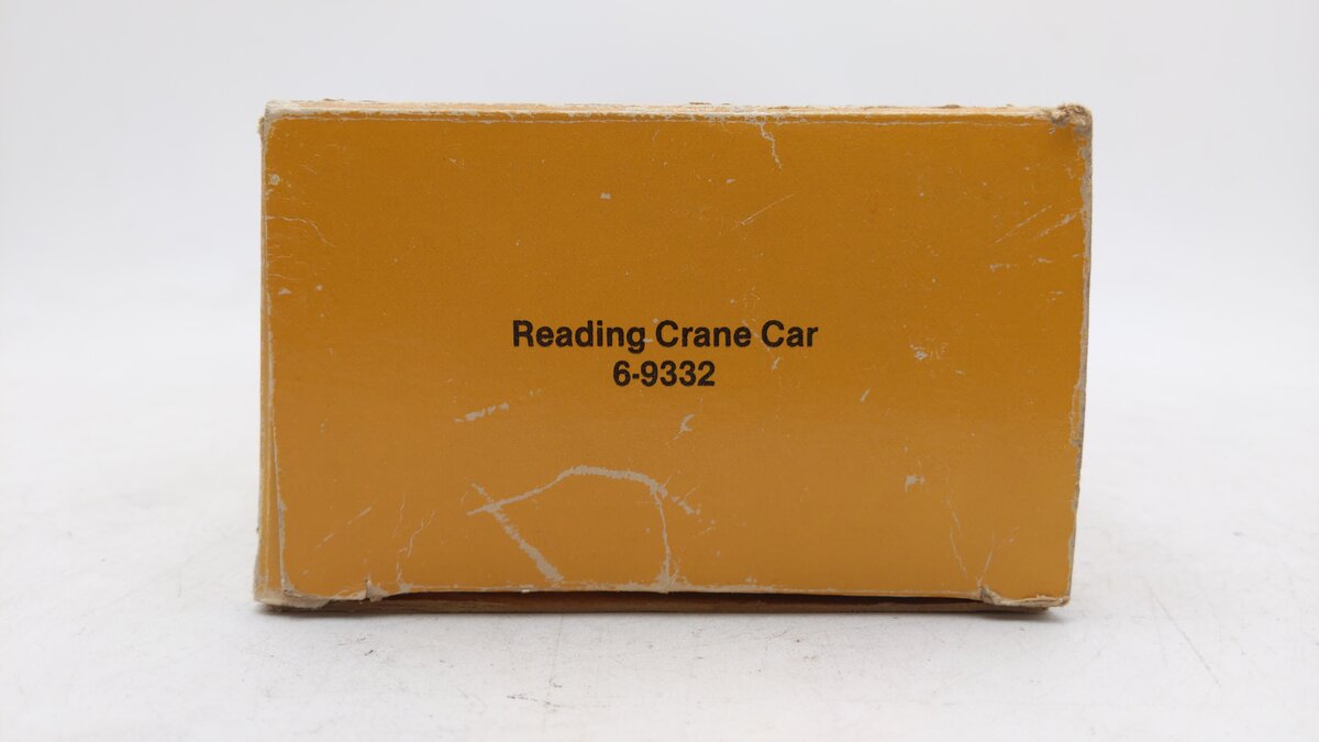 Lionel 6-9332 O Gauge Reading 8 Wheel Crane Car LN/Box