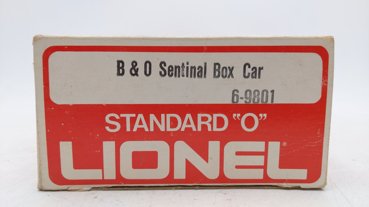 Lionel 6-9801 O Gauge Baltimore & Ohio Sentinel Box Car EX/Box