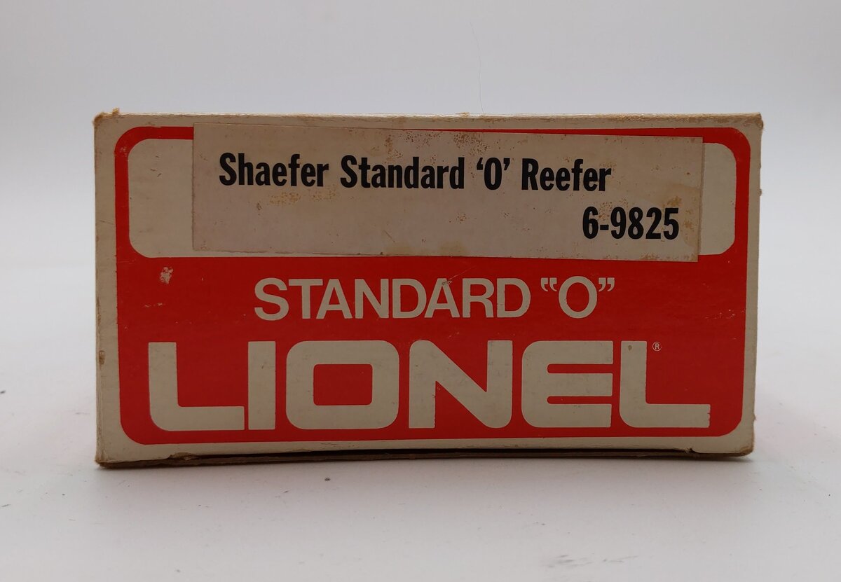 Lionel 6-9825 O Gauge Schaefer Reefer Car #9825 EX/Box