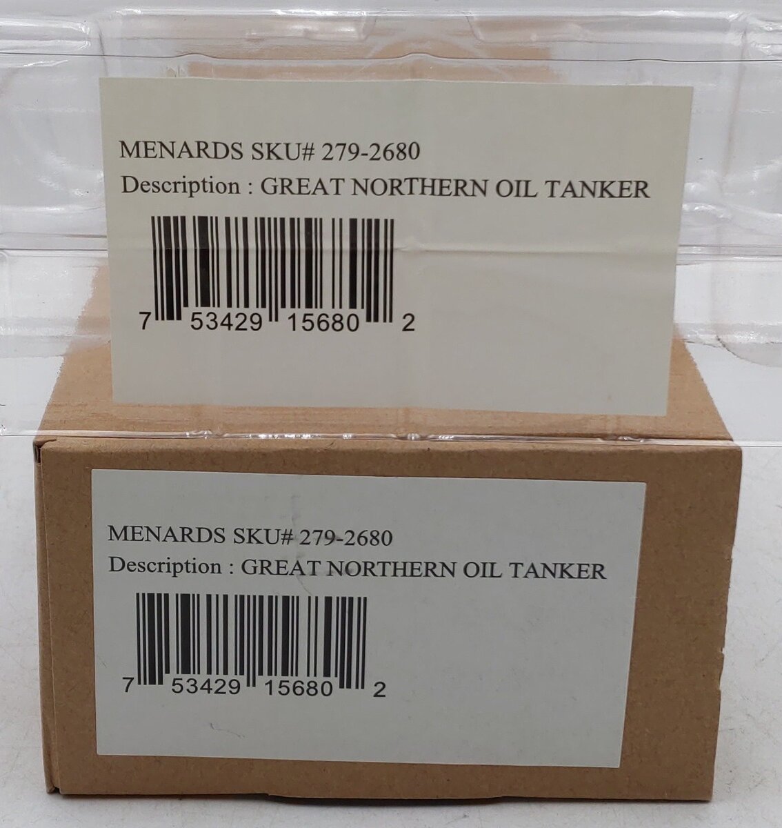 Menards 279-2680 O Great Northern Oil Tanker #61546 EX/Box
