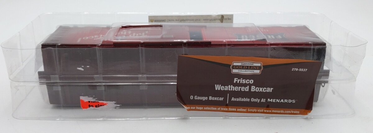 Menards 279-5537 O Gauge SLSF Frisco Weathered Boxcar EX/Box