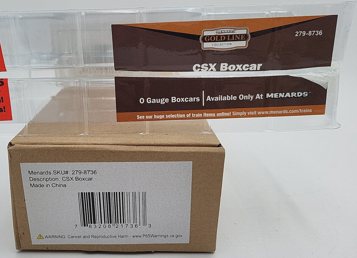 Menards 279-8739 O Gauge CSX Boxcar EX/Box