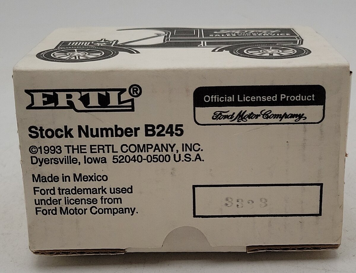 Ertl 3233 1905 Ford Sales and Services Delivery Car Coin Bank LN/Box