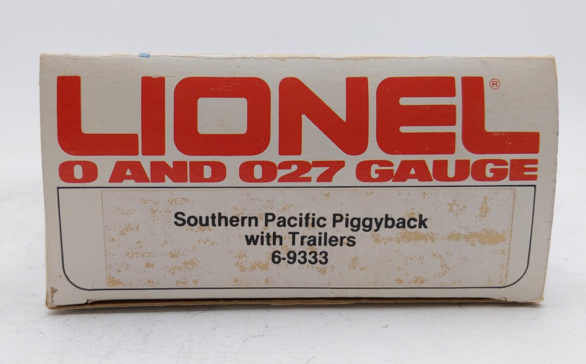 Lionel 6-9333 O Gauge Southern Pacific Flatcar with 2 Trailers #9333 EX/Box