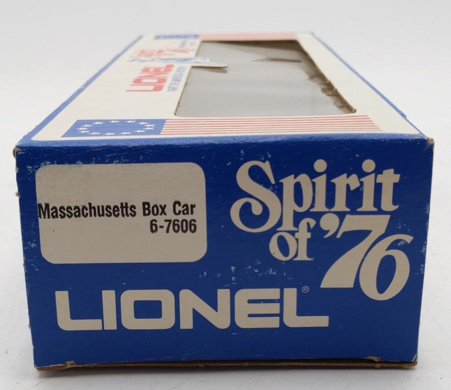 Lionel 6-7606 O Gauge State of Massachusetts Boxcar #7606 LN/Box