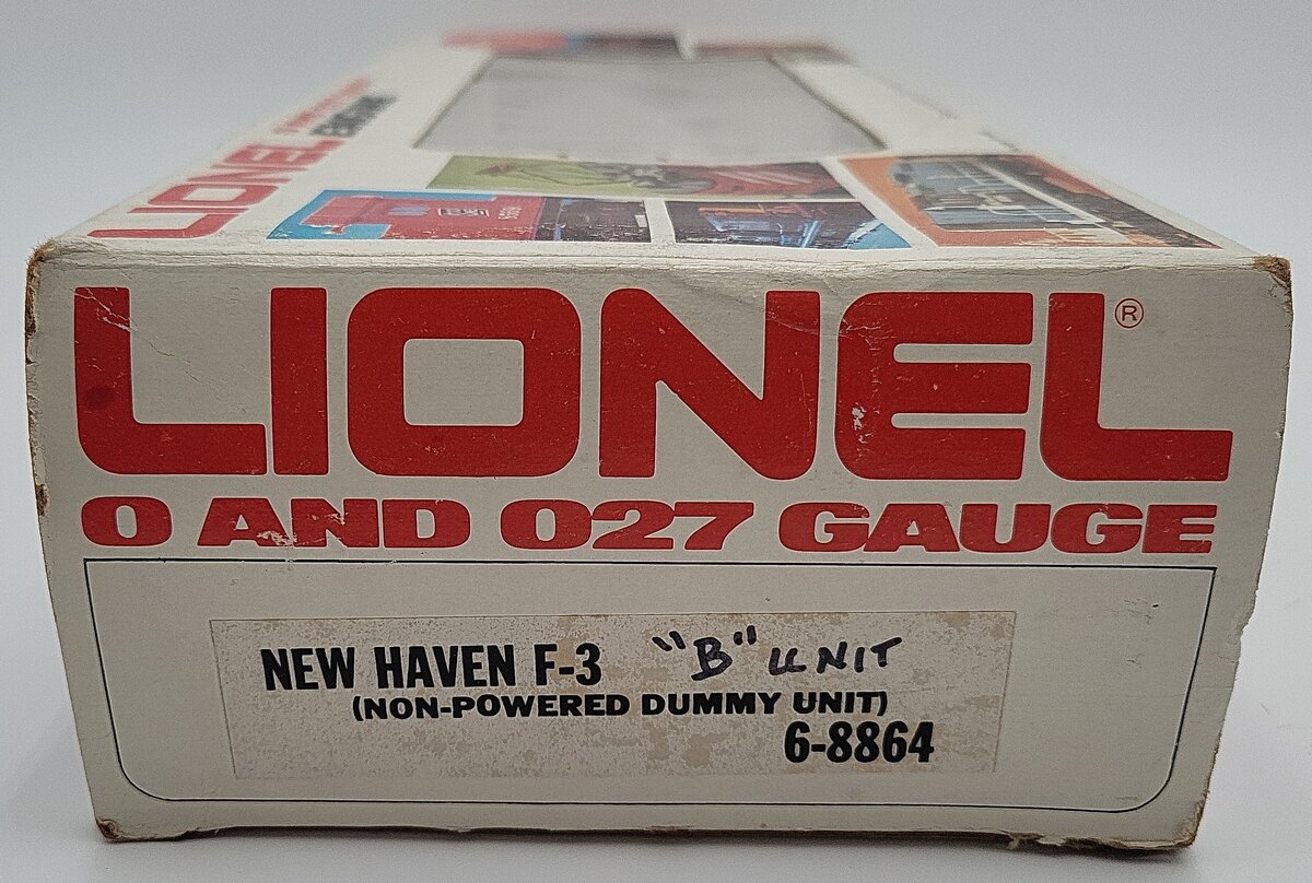 Lionel 6-8864 O Gauge New Haven F3 Non-Powered B-Unit Diesel Engine EX/Box