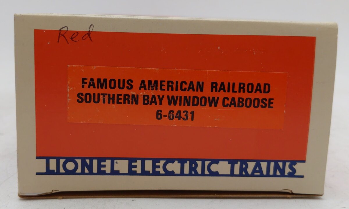 Lionel 6-6431 O Southern "Famous American Railroad" Bay Window Caboose #X6431 EX/Box
