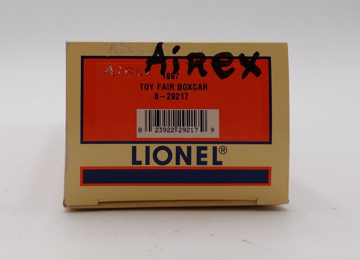 Lionel 6-29217 O Gauge 1997 Toy Fair Airex Boxcar NIB