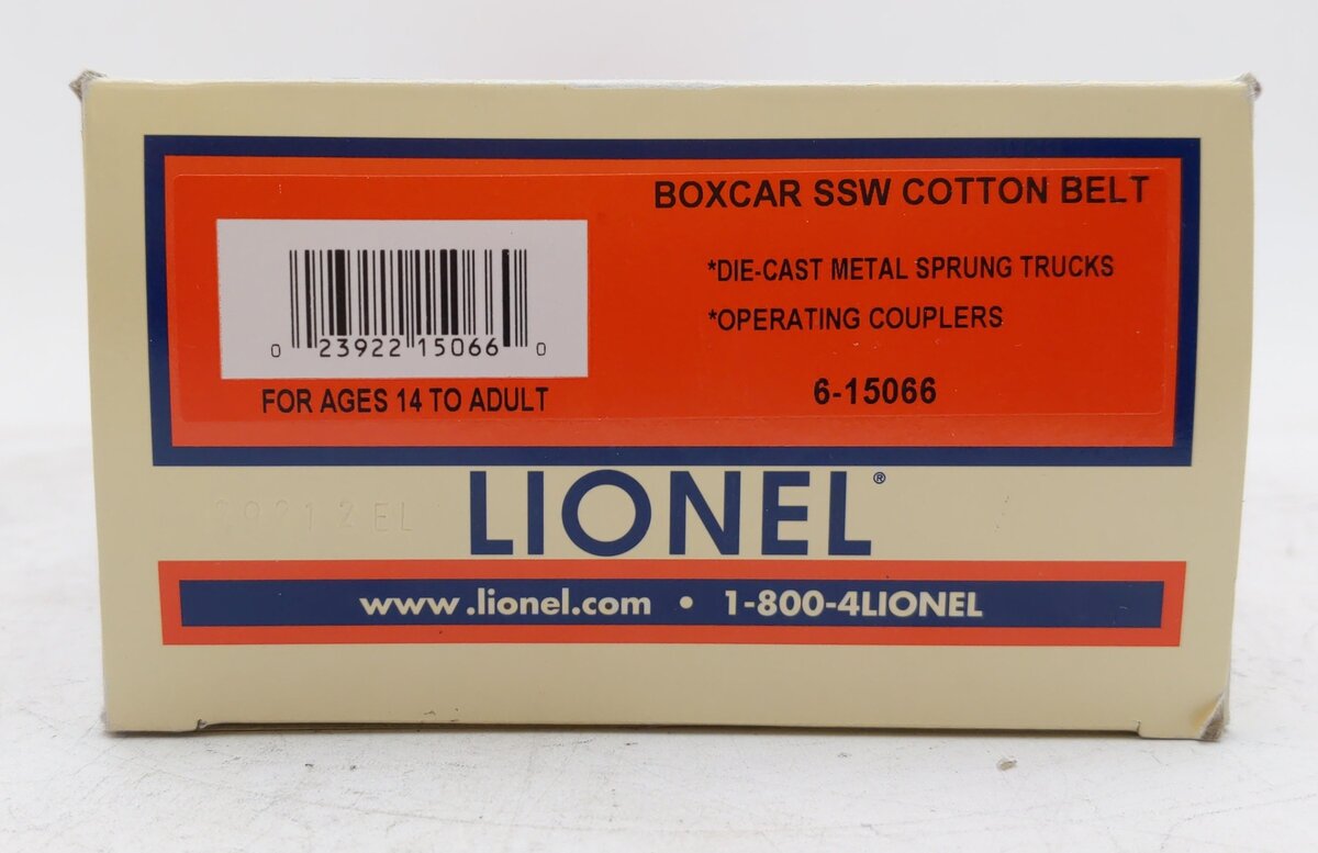 Lionel 6-15066 O Gauge Cotton Belt SSW Boxcar #35354 LN/Box