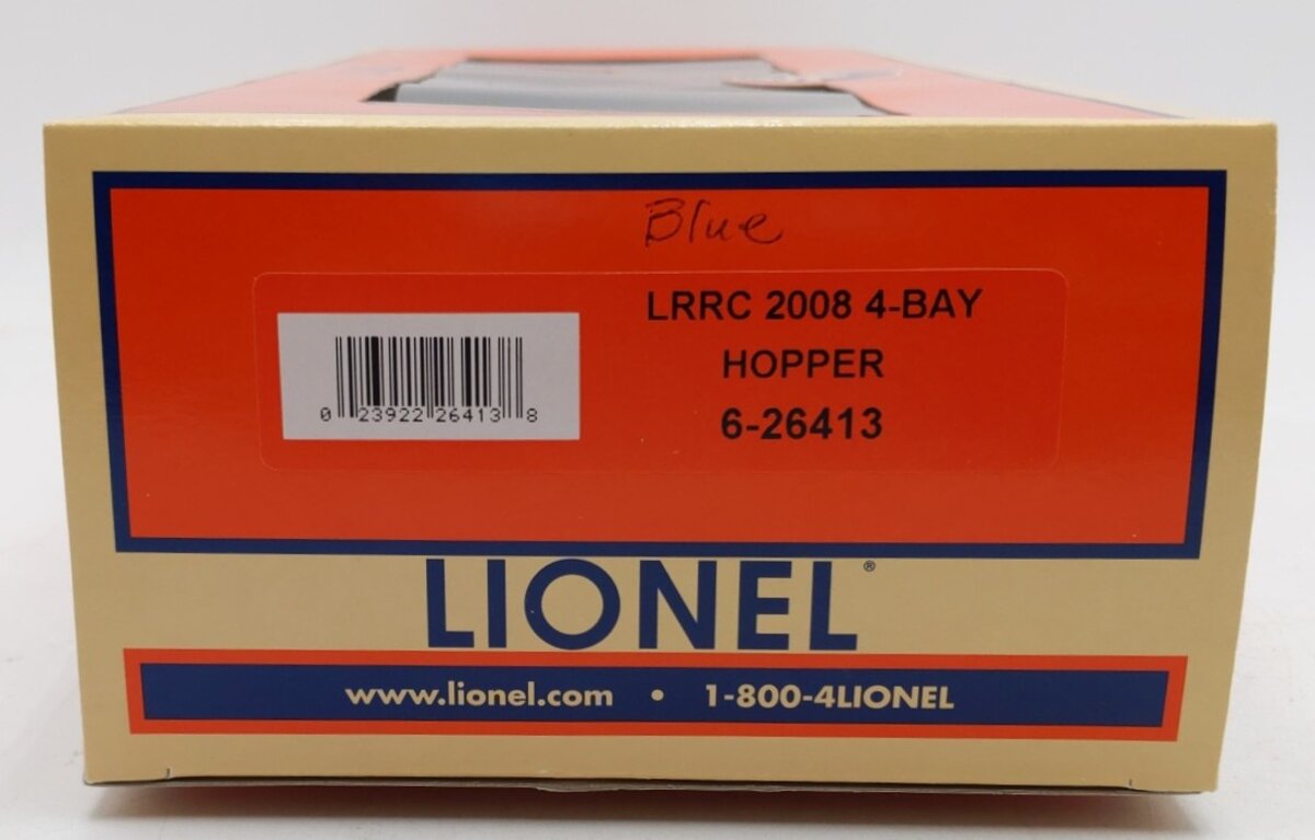 Lionel 6-26413 Lionel Railroader Club 2008 4-Bay Hopper Car #26413 LN/Box