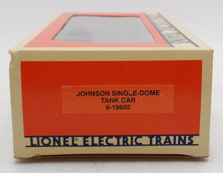 Lionel 6-19602 O Gauge Johnson Single Dome Tank Car #19602 LN/Box
