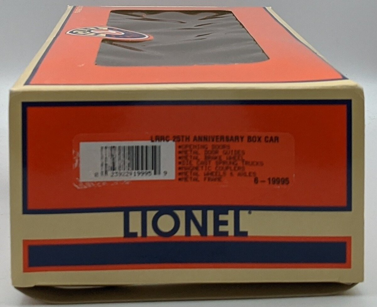 Lionel 6-19995 O Gauge LRRC 25th Anniversary Lionel Boxcar MT/Box