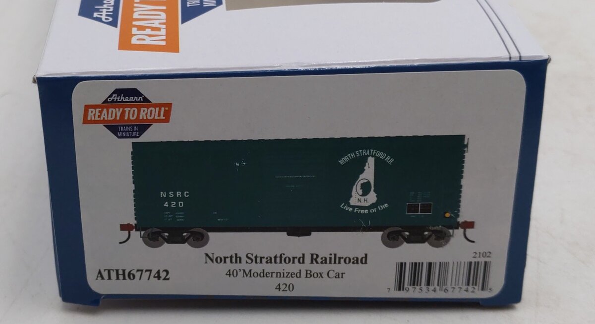 Athearn 67742 HO North Stratford RTR 40' Modern Boxcar #420