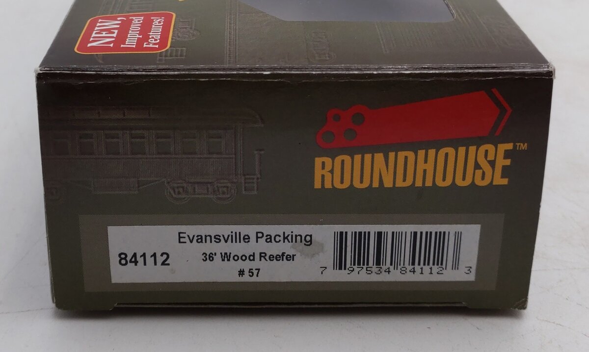 Roundhouse 84112 Evansville Packing 36' Wood Reefer LN/Box
