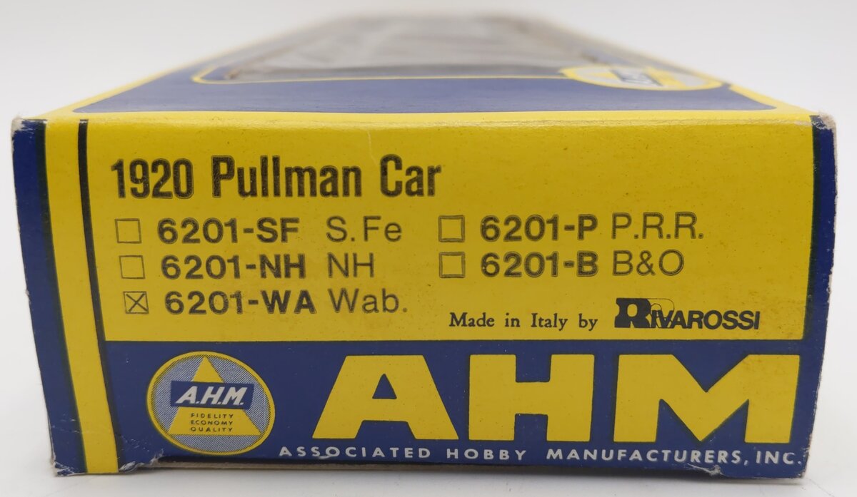 AHM 6201-WA HO Scale Wabash (WAB) 1920 Pullman Passenger Car #1228 EX/Box