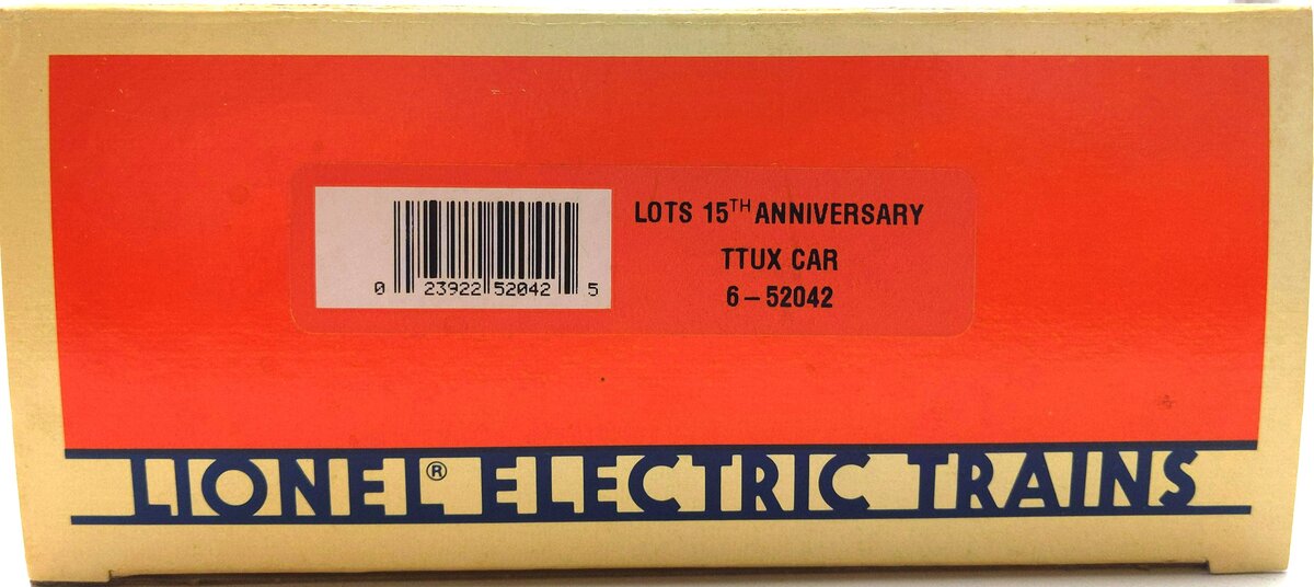 Lionel 6-52042 O BN TTUX Flatcar with Trailer EX/Box
