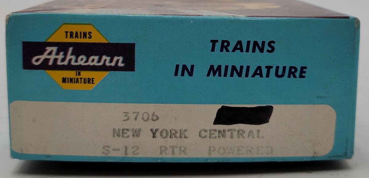 Athearn 3706 NYC S-12 Powered Diesel Locomotive EX/Box