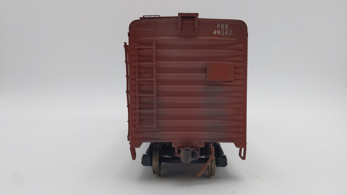 NJ Custom Brass o Scale 2 Rail CUSTOM BRASS PRR Box Car #49047 VG