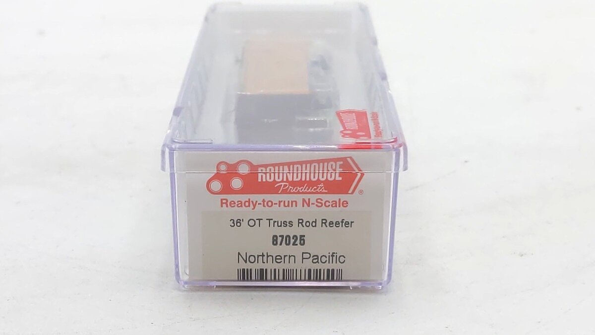 Roundhouse 87025 N Scale Northern Pacific 36 OT Truss Rod Reefer #207889 NIB
