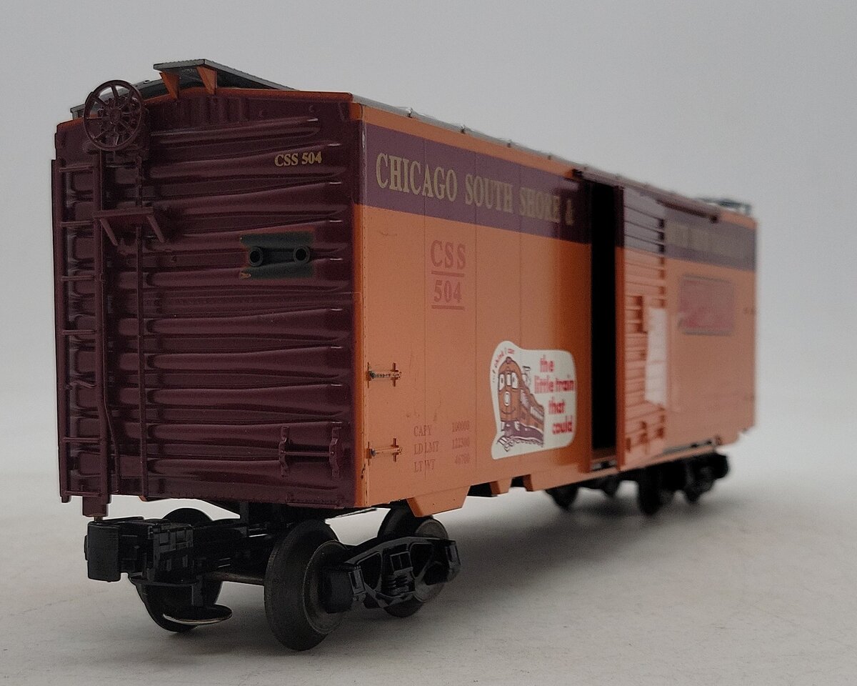 Weaver U2143LD O Gauge Chicago South Shore 40' Boxcar #504 (3 Rail) EX