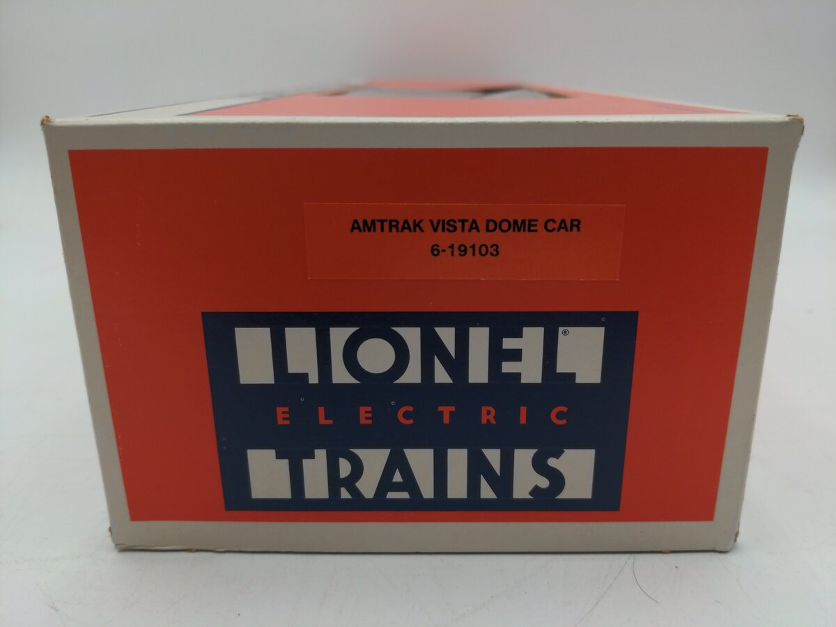 Lionel 6-19103 O Gauge Amtrak Aluminum Vista Dome Passenger Car #9103 EX/Box