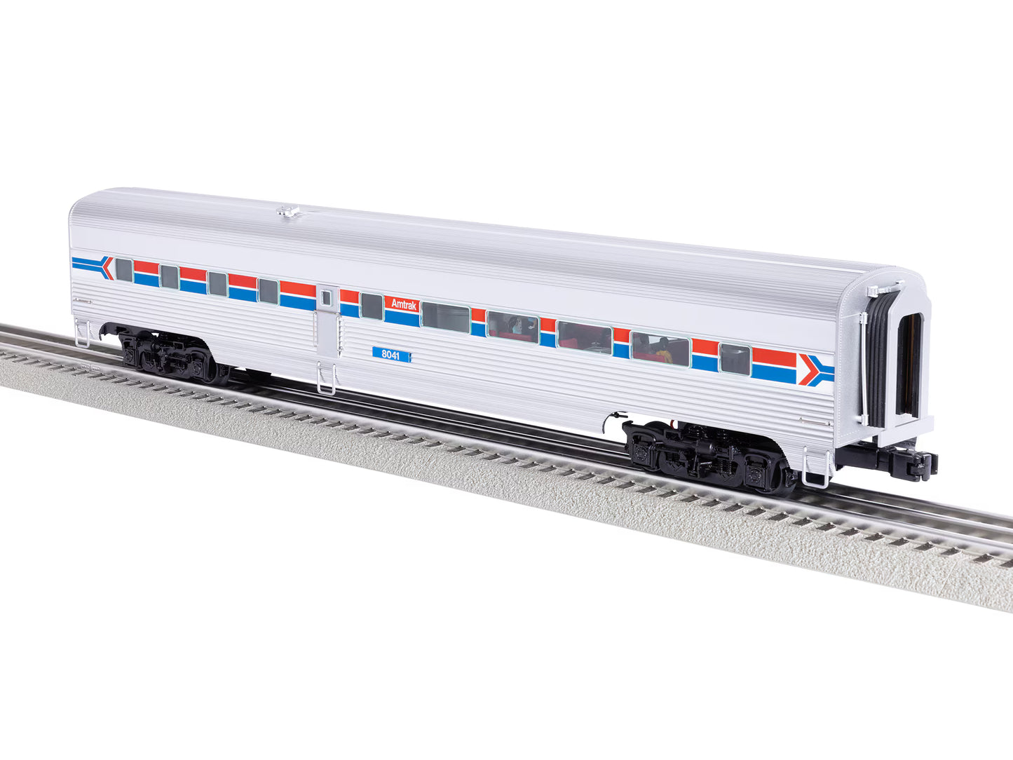 Lionel 2527180 O Amtrak 18'' Aluminum SS Diner Phase I #8041 MT/Box
