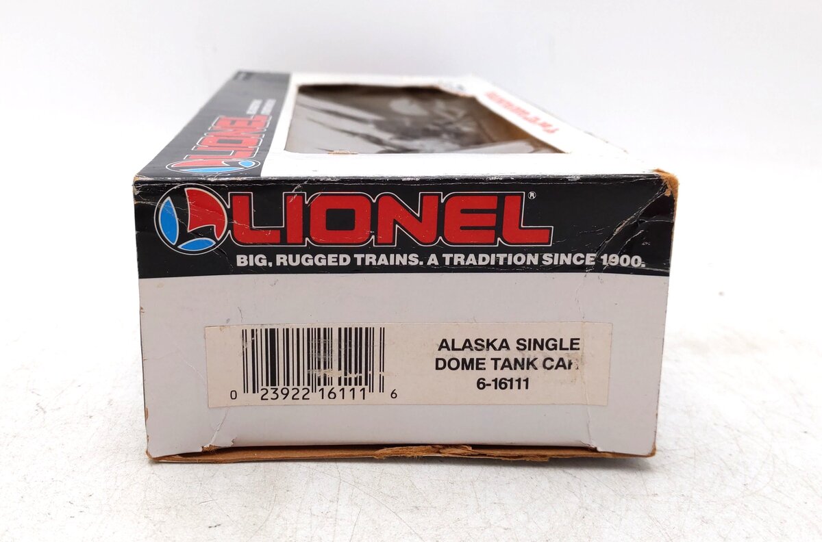Lionel 6-16111 O Gauge Alaska White Single Dome Tank Car EX/Box