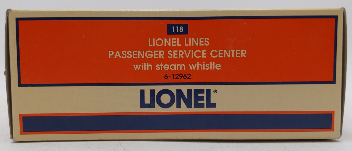Lionel 6-12962 O Gauge Passenger Service Center with Operating Whistle EX/Box