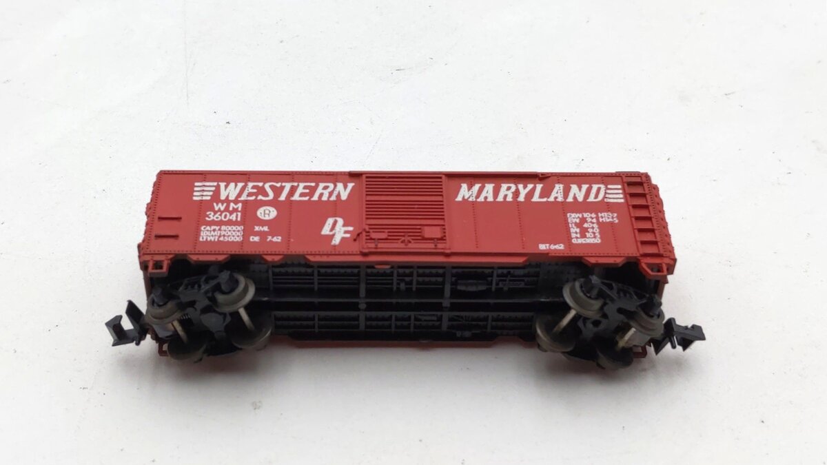 Atlas 2205 N Scale Western Maryland 41' Box Car #36041 LN