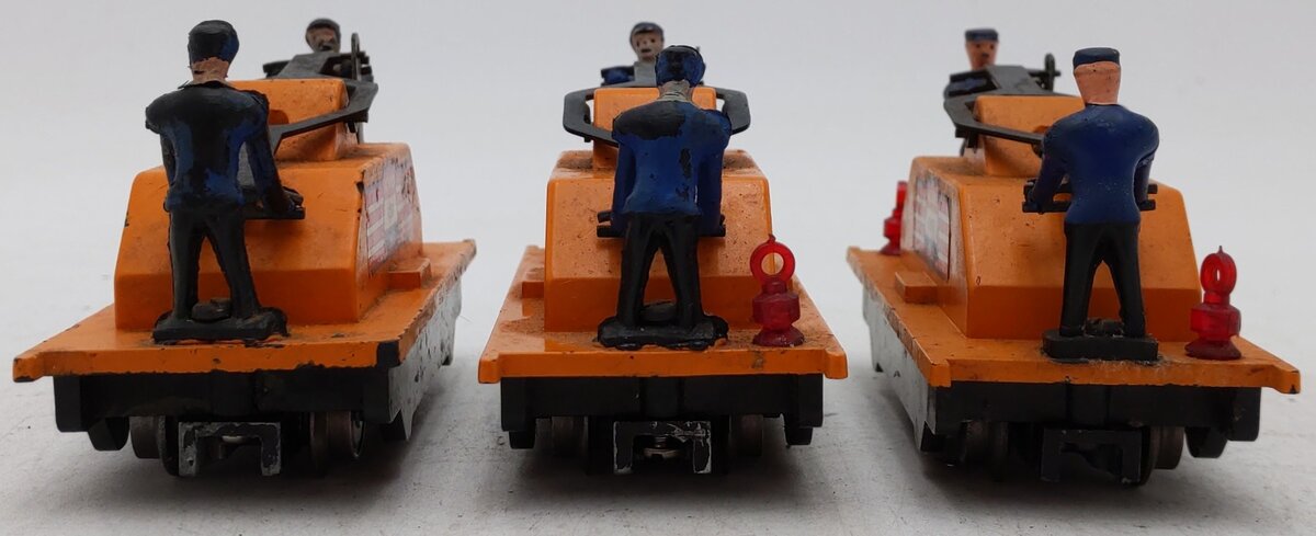 American Flyer 740 Vintage S American Flyer Lines Operating Handcars (3) VG