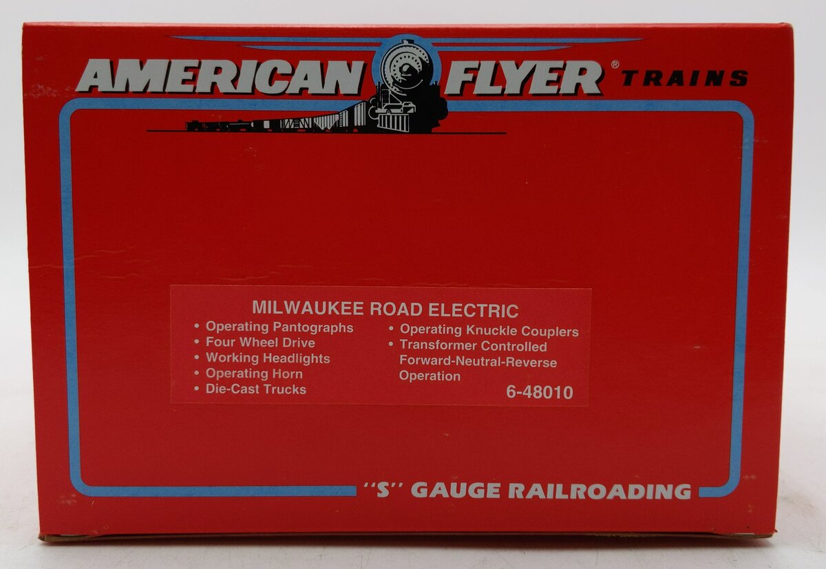 American Flyer 6-48010 S Gauge Milwaukee Road Electric Locomotive #8010 LN/Box