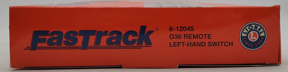 Lionel 6-12045 O36 Left Hand Remote-Control FasTrack Curved Switch Turnout VG/Box