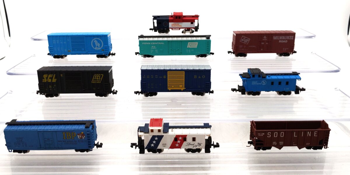 Bachmann N Scale Assorted Freight Cars [10] VG – Trainz
