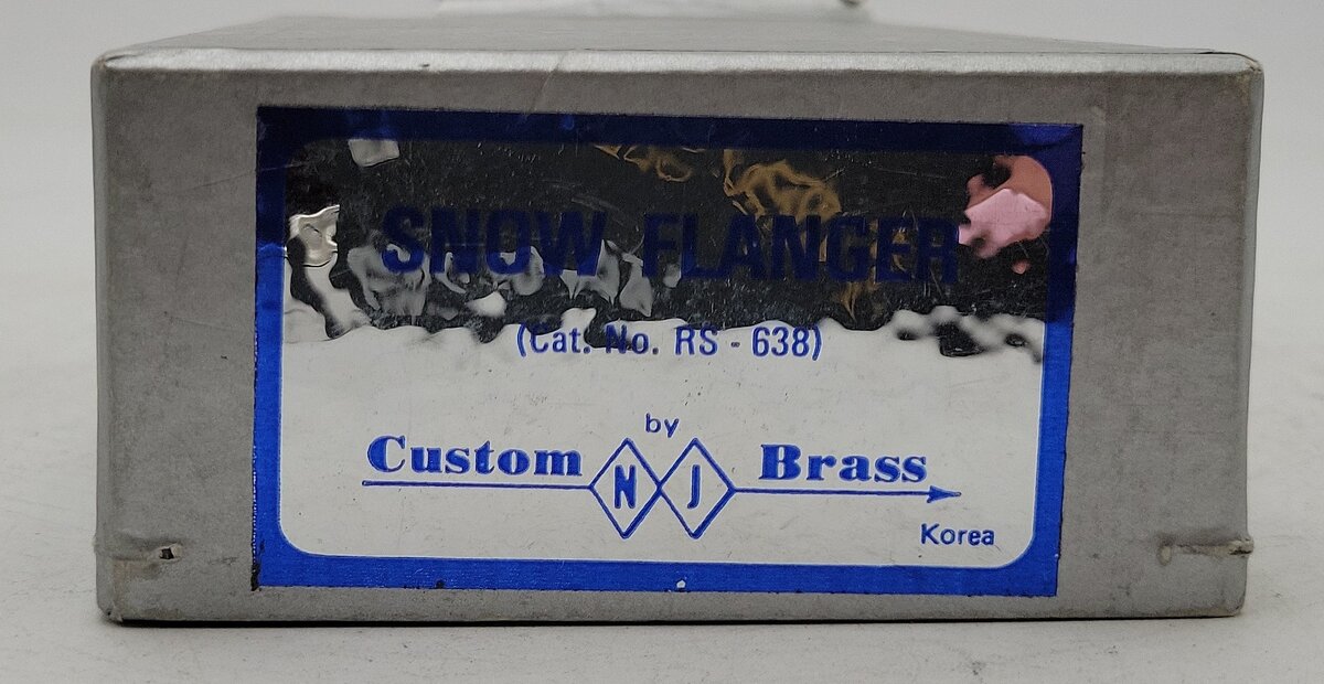 NJ Custom Brass RS-638 HO Snow Flanger -painted EX/Box