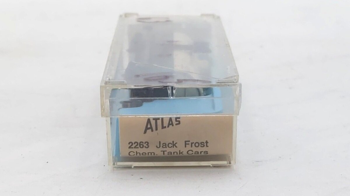 Atlas 2263 N Scale Jack Frost Cane Sugar Single Dome Chemical Tank Car EX/Box