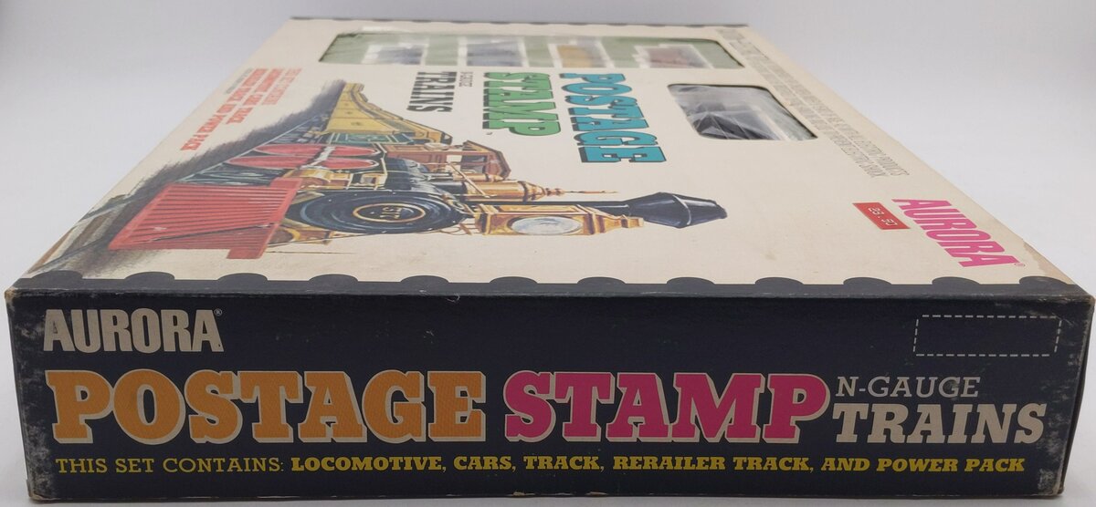 Aurora 4726 Postage Stamp Train High Iron Penn Central Steam Freight Set EX/Box