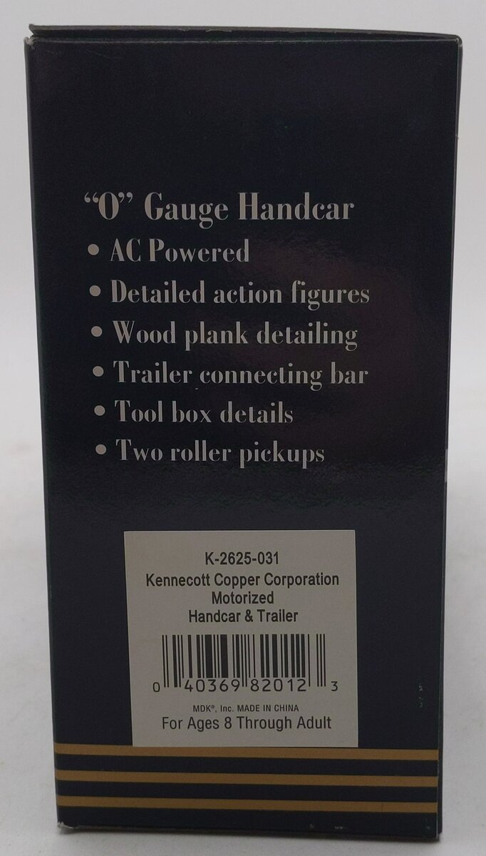 K-Line K-2625-031 Kennecott Copper Corporation Motorized Hand car LN/Box