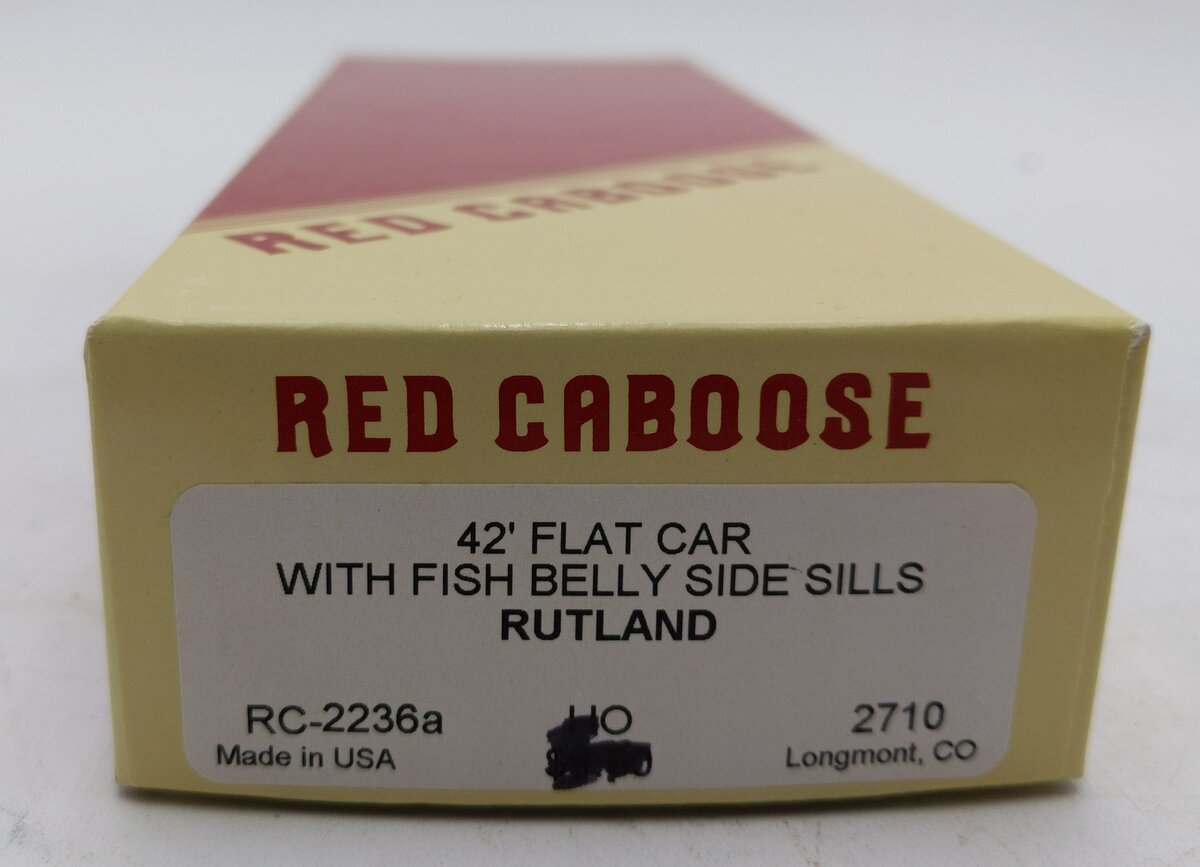 Red Caboose RC-2236a Rutland 42' Flatcar Kit NIB