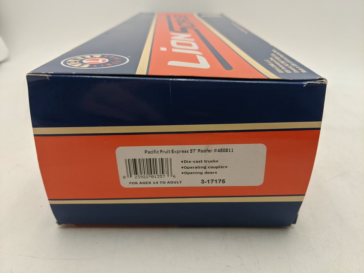 Lionel 3-17175 O Pacific Fruit Express 57' Reefer #450811 EX/Box