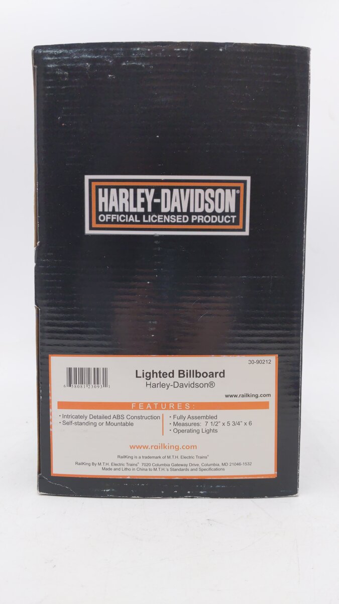 MTH 30-90212 Harley Davidson Lighted Billboard LN/Box