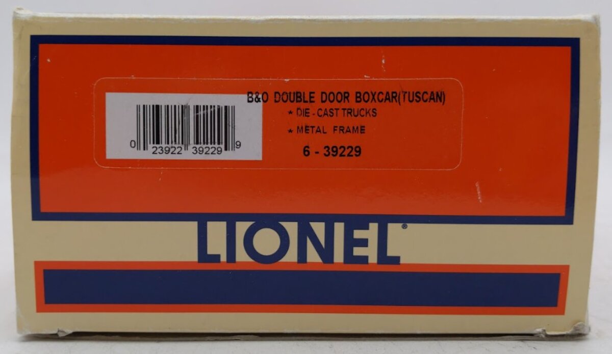 Lionel 6-39229 O Gauge Baltimore and Ohio Double Door Boxcar #6468 EX/Box