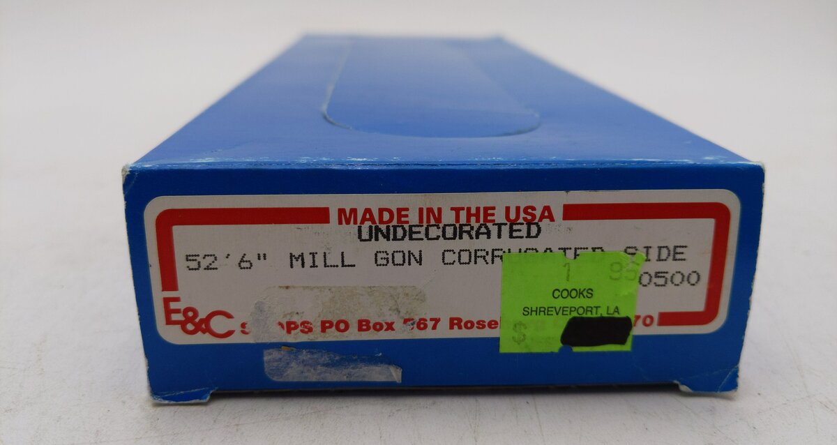 E&C Shops HO Scale 52'6 Mill Gon Corrugated Side Undecorated NIB