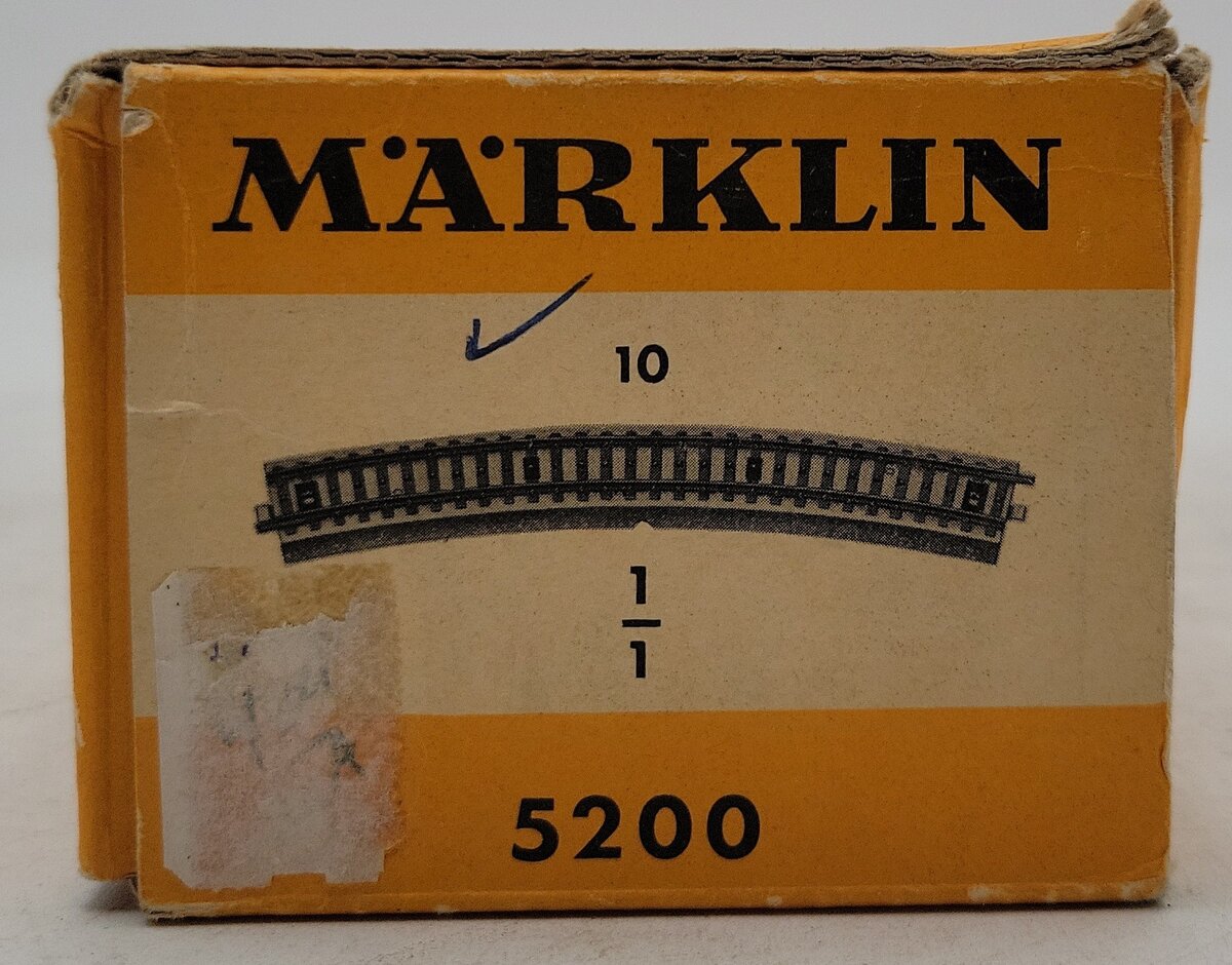 Marklin 5200 HO Curved Track (Box of 10) LN/Box