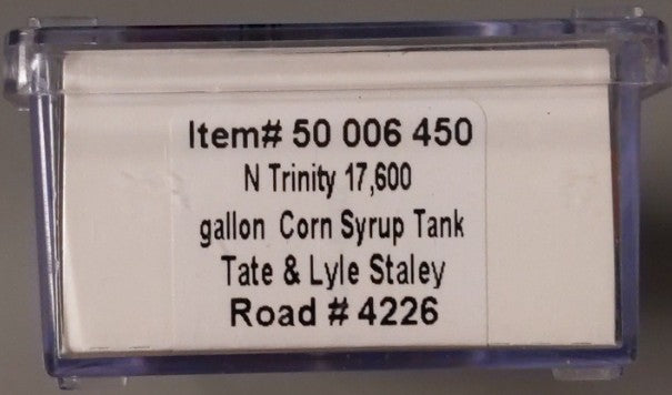 Atlas 50006450 N Tate & Lyle Staley 17,600 Gallon Tank Car #4226