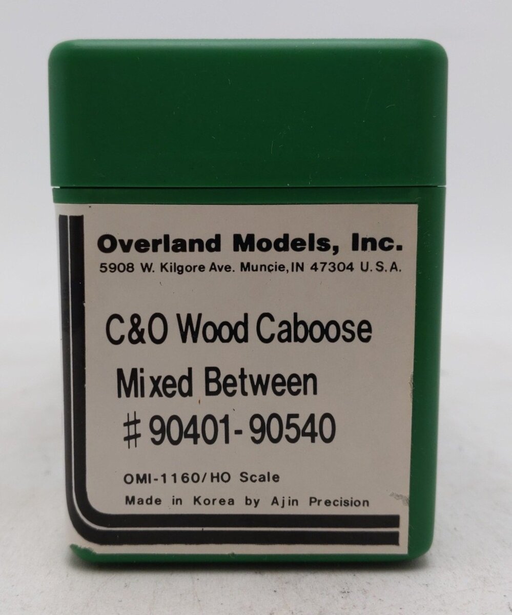 Overland 90401-90540 HO Scale Chesapeake & Ohio Undecorated Caboose - Unpainted LN/Box