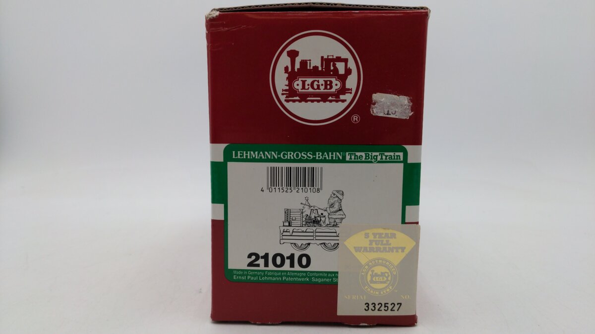 LGB 21010 G Scale Santa Claus Operating Hand Car VG/Box