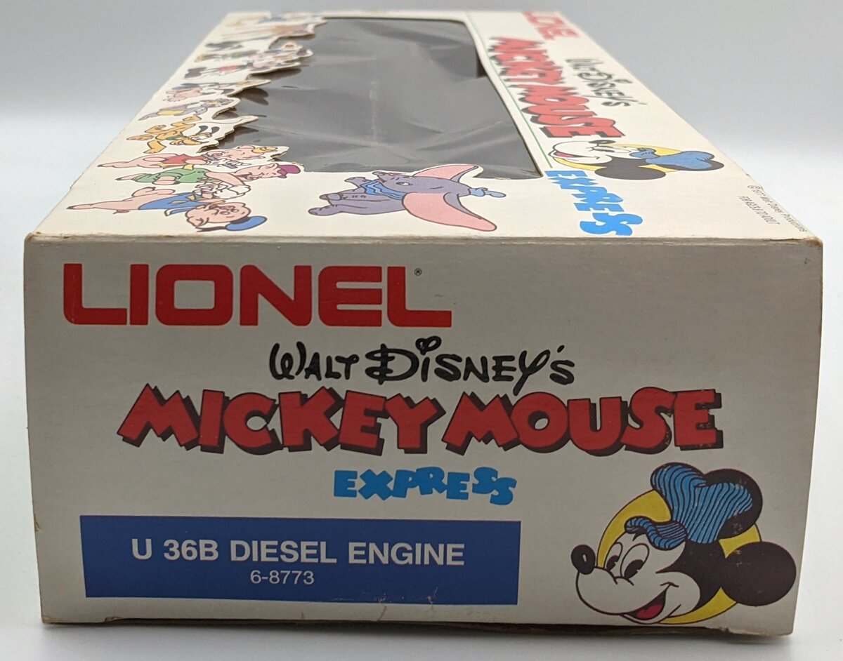 Lionel 6-8773 O Gauge Mickey Mouse U36B Diesel Locomotive #8773 LN/Box
