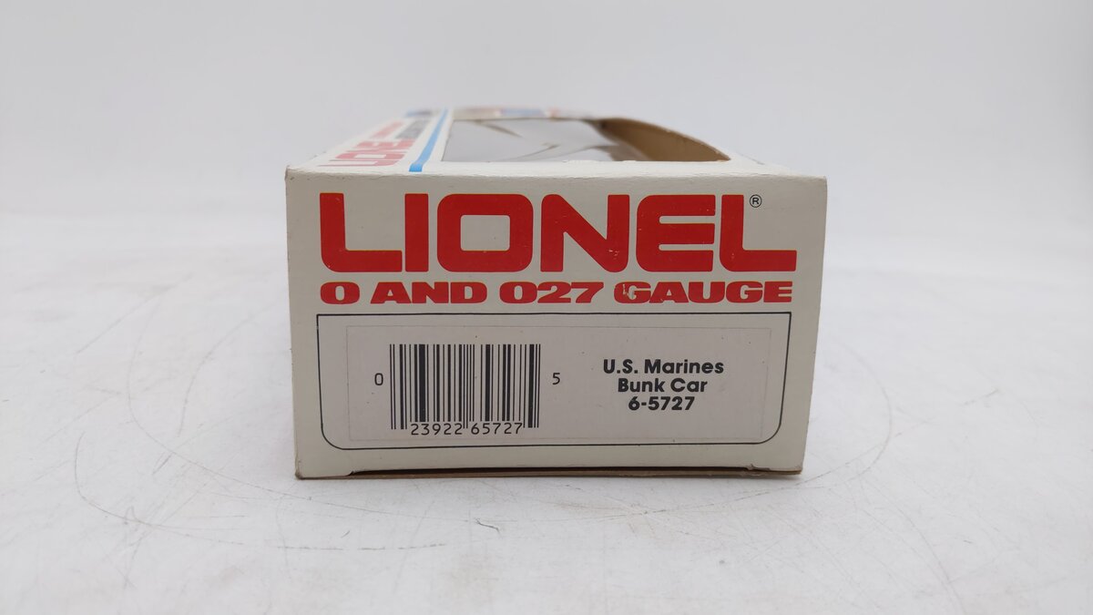 Lionel 6-5727 O Gauge US Marines Bunk Car EX/Box
