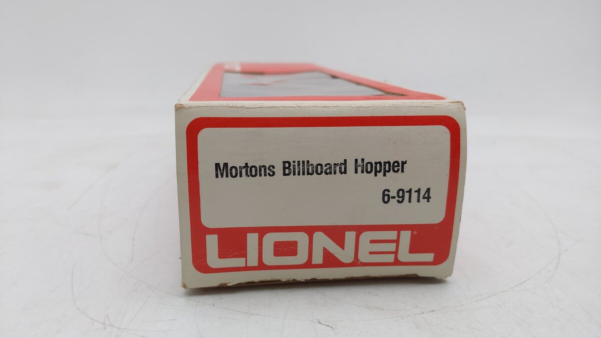 Lionel 6-9114 O Gauge Morton Salt Covered 4-Bay Hopper EX/Box